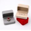 KBYUN Luxury Velvet Square Earring Storage Gift Packaging Box Jewelry Box Pair Rings Case Earring Display Case Ring Storage Box(Wine red) view 3