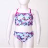 Yeahdor Big Girls Floral 3 Pcs Sun Cover Up Long Sleeve Zipper Rashgaurd Shirts with Triangle Bikini Butterfly 16 Years view 4