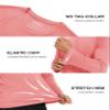 MAGCOMSEN Hiking Shirts for Men Long Sleeve Running Shirts Quick Dry Shirts Baselayer Shirt Swim Shirt Athletic T Shirts Watermelon Red view 4