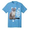 Custom T Shirt for Men Women Add YourDesign Text Image Photo Front Back Personalized Shirt Aquatic Blue view 3