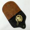 Collectible Brass Sundial Compass Marine Boat Gift Pocket Sun Dial in Leather Display Box view 2