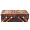 Aleafa Armlet Home Presents Jewellery Box for Women Wooden Flip Flap Flower Design Handmade Gift, 8 Inches #Aport-2438 view 1