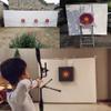 AMEYXGS 1.2-4mm Archery Backstop Archery Backdrop Curtain Setup Behind Target for 20-70Lbs Absorb The Arrow Shock Rugged High Density Fiber Cloth Applicable Pointed/Round Arrowhead (for 70 LBS, M) view 2