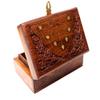Aleafa Armlet Home Presents Handmade Wooden Jewellery Box for Women Wood Jewel Organizer Hand Carved with Intricate Carvings Gift Items - 6 Inches #Aport-2527 view 4