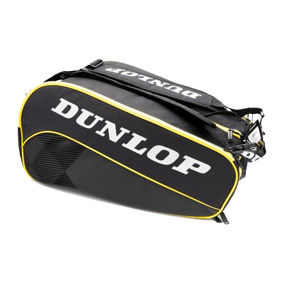 Dunlop Sports Paletero Elite Padel Bag, Black/Yellow V22