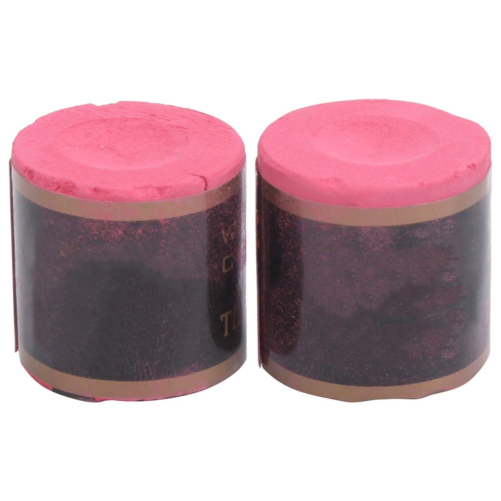 Estink Professional Billiards Cue Chalk Red 2 Pack Non Slip for Accuracy Friction Control