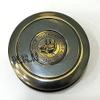 Black Brass Compass Pocket Camping Compass Magnetic Compass with Leather Case view 3