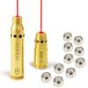Bayattoo Bore Sight 223REM and 9mm Laser Sight Red Dot Boresighter with 9pcs Batteries (5.56MM+9MM) view 1