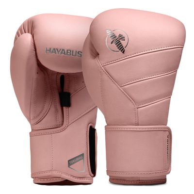 Hayabusa T3 Kanpeki Leather Boxing Gloves Men and Women for Training Sparring Heavy Bag and Mitt Work - Pink, 16oz