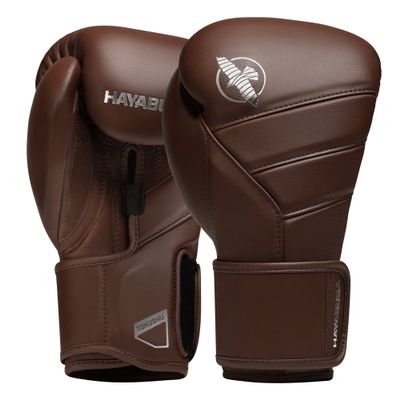 Hayabusa T3 Kanpeki Leather Boxing Gloves Men and Women for Training Sparring Heavy Bag and Mitt Work - Walnut Brown, 16oz