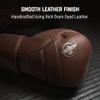 Hayabusa T3 Kanpeki Leather Boxing Gloves Men and Women for Training Sparring Heavy Bag and Mitt Work - Walnut Brown, 16oz view 3