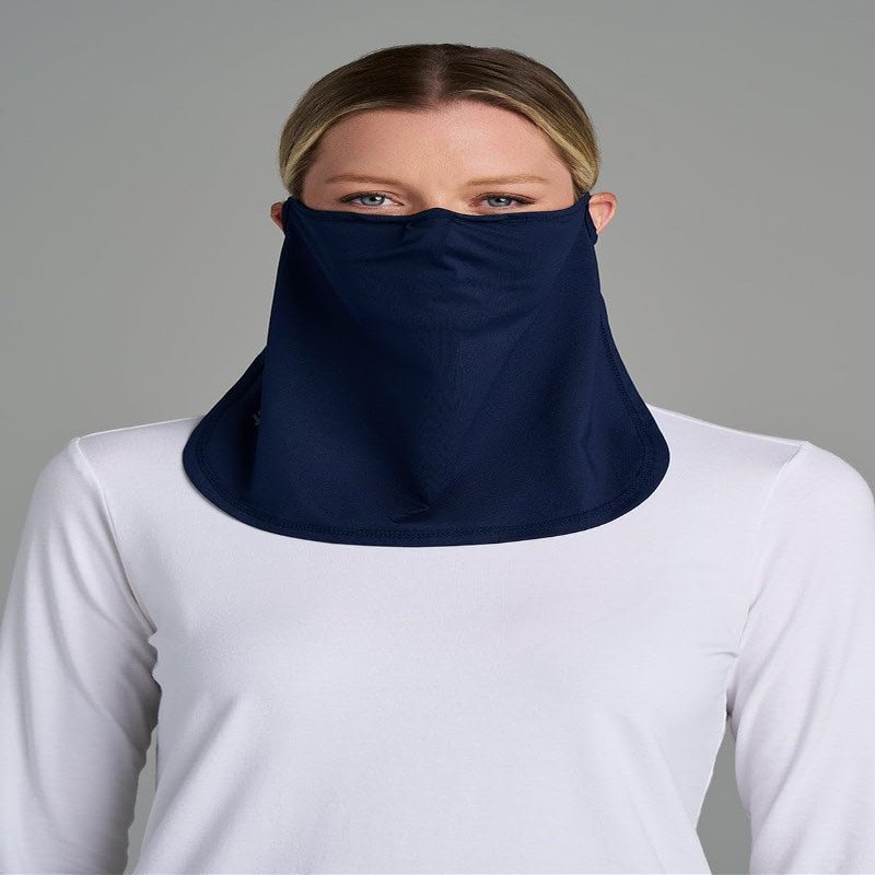 Coolibar UV Face Shield - UPF 50+ Sun Protection - Crestone in Navy