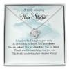 MASTERJEW Love Knot Necklace Hair Stylist Gift for Women view 1