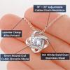 MASTERJEW Love Knot Necklace Hair Stylist Gift for Women view 4