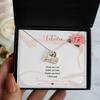 Love Dancing Necklace - Valentine Poem Love Necklace view 1