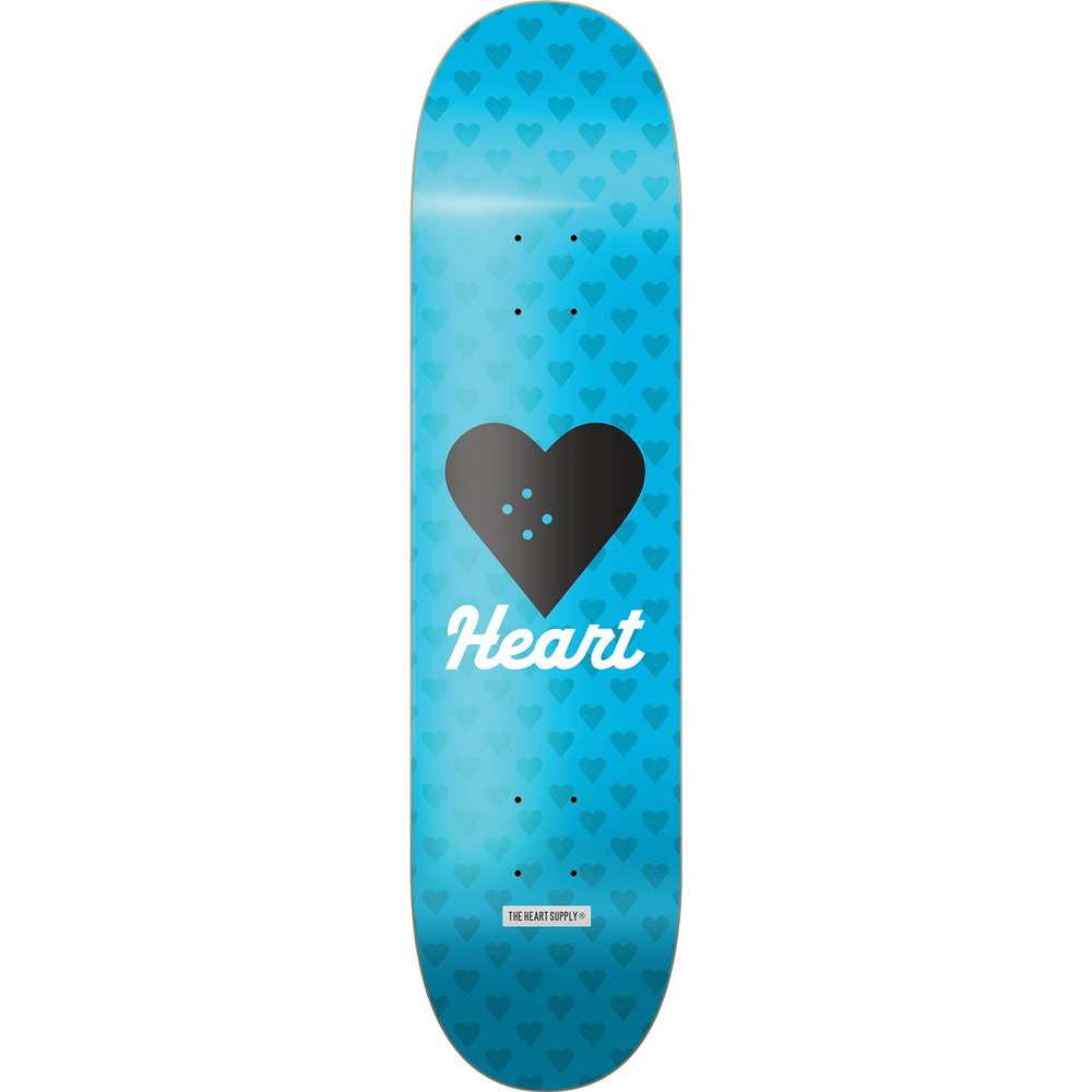 Universo Brands The Heart Supply Vertical Flow Neon Skateboard Deck -8.25 Blue - (Bundled with Free 1'' Hardware Set)