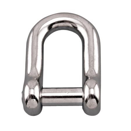 Suncor Stainless 316 Straight D Shackle 3/4'' NO SNAG PIN (S0115-NS20)