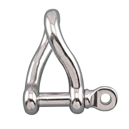 Suncor Stainless Steel 316 Twist Shackle 1/2" with Screw PIN (S0163-0012)