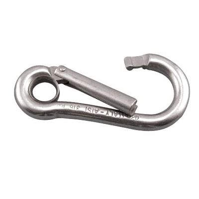 316 Stainless Steel Special GATE Spring Clip Carabiner 3/8"-.45" (S0143-0100)
