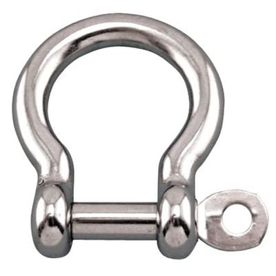 Suncor Stainless Bow Shackle with Captive PIN, 5/16", 316 SS