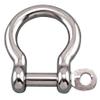 Suncor Stainless Bow Shackle with Captive PIN, 3/8", 316 SS view 1