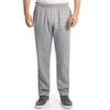Fruit of The Loom Men's Eversoft Fleece Open Bottom Sweatpants with Pockets, Relaxed Fit, Moisture Wicking, Breathable, Grey Heather, XX-Large view 1