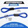 DocksLocks Weatherproof Coiled Security Cable (5ft to 25ft Lengths) with Reinforced Looped Ends, Anti-Theft Protection for Kayaks, Bikes, Paddleboards, Outdoor Equipment, Bicycles and More 10ft view 3
