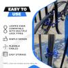 DocksLocks Weatherproof Coiled Security Cable (5ft to 25ft Lengths) with Reinforced Looped Ends, Anti-Theft Protection for Kayaks, Bikes, Paddleboards, Outdoor Equipment, Bicycles and More 10ft view 4