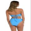 Hobie womens Bandeau Bra Swimsuit Bikini Top, Blue Moon Solids, Small US view 2