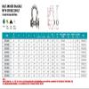 Suncor Stainless Bolt Anchor Shackle FS 1-1/4" 316-NM view 2