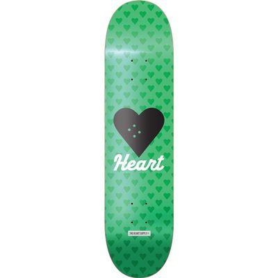 Universo Brands The Heart Supply Vertical Flow Neon Skateboard Deck -8.12 Green - (Bundled with Free 1'' Hardware Set)