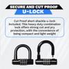DocksLocks Anti Theft Steel Cable U-Lock, 25ft, Weatherproof, Cut Proof, Easy to Use, Lightweight view 3