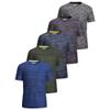 [5 Pack] Mens Workout Short Sleeve Dry Fit T Shirts Quick Dry Active Athletic Crewneck Running Gym Moisture Wicking Tee Tops view 1