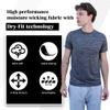 [5 Pack] Mens Workout Short Sleeve Dry Fit T Shirts Quick Dry Active Athletic Crewneck Running Gym Moisture Wicking Tee Tops view 2