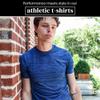 [5 Pack] Mens Workout Short Sleeve Dry Fit T Shirts Quick Dry Active Athletic Crewneck Running Gym Moisture Wicking Tee Tops view 3