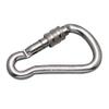 ALUMINUM HARNESS CLIP SCREW LOCK CARABINER, 5" view 1