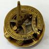 Antique Brass Sundial Compass Marine Boat Gift Pocket Sun Dial Compass view 2