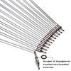 ZSHJGJR 31 inch Archery Aluminum Arrows 500 Spine Hunting Arrows with Removable Tips Natural Feather Fletchings Targeting Arrows for Compound & Recurve Bow 6/12 Pack (Orange, 12) view 3