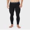 32 Degrees Men's 2-Pack Performance Lightweight Thermal Baselayer Legging Pant, Black/Black, Small view 4