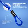 DocksLocks Security Cable Lock Set (5' to 25') Looped Ends, Weatherproof, Keyless Compact U-Lock with Combination, Anti-Theft for Bikes, Equipment 5ft view 3