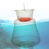 Portable Fishing Cage , Stainless Steel Mesh Fishing Bait Storage Cage , to Floating Fish Basket with Floating Bowl , for Outdoor Fishing(33cm in Diameter) view 4