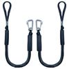 3 Feet Bungee Dock Line Boat Ropes for Docking Line Mooring Rope with Stainless Steel Clip Accessories for Boats 2pcs (Black, 3 Feet) view 1