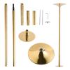 UMEKEN Spinning Static Dance Pole Portable Removable Adjustable 45mm Dancing Pole for Home Exercise Club Party Pub, Dancer Pole for Beginners and Professionals 440lb Weight Capacity, Gold view 1