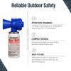 Sabre Frontiersman 9.2 fl oz. Bear Spray, Maximum Strength 2.0% Major Capsaicinoids, Powerful 35 ft. Range Bear Deterrent and Bear Horn with Locking Top view 3