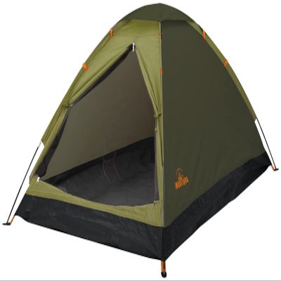 Hack Montagna Tent for 1 Person, 2 People, Dome, Private, Camping, Easy Assembly, Green, When Assembled: Width 47.2 x Depth 78.7 x Height 43.3 inches (120 x 200 x 110 cm)