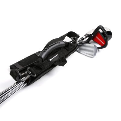 Orlimar Grab n Go Portable Black Golf Club Carrier/Small Lightweight Mini Golf Club Carry Bag for a Few Clubs, Range Travel Men Women Kids with Carrying Shoulder Strap
