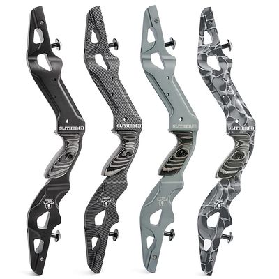 21" ILF Recurve Bow Riser Aluminum CNC Machining Bow Riser American Hunting Bow Handle Right Handed for Archery Bow Hunting Targeting (Carbon)