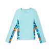 Speedo Girl's Uv Swim Shirt Long Sleeve Rashguard Aqua Splash view 1
