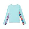 Speedo Girl's Uv Swim Shirt Long Sleeve Rashguard Aqua Splash view 2