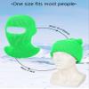 SATINIOR 1 Hole Ski Mask Winter Knitted Balaclava Warm Full Face Mask Windproof Head Cover for Men Women Sports Outdoor(Medium,Fluorescent Green) view 3